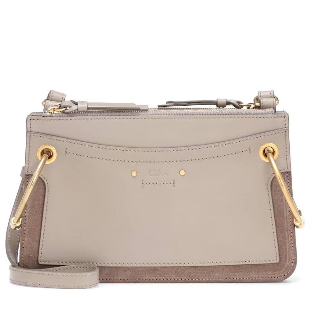 Chloe Roy Mini Leather Crossbody Bag {Motty Grey}
